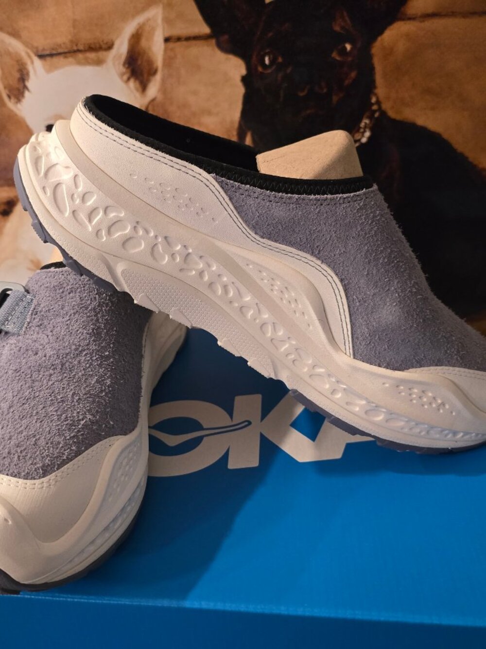 Hoka Ora Primo EXT Grey Skies Alabaster 1168973/GKSL Mules Slide Men's Sz 10.5